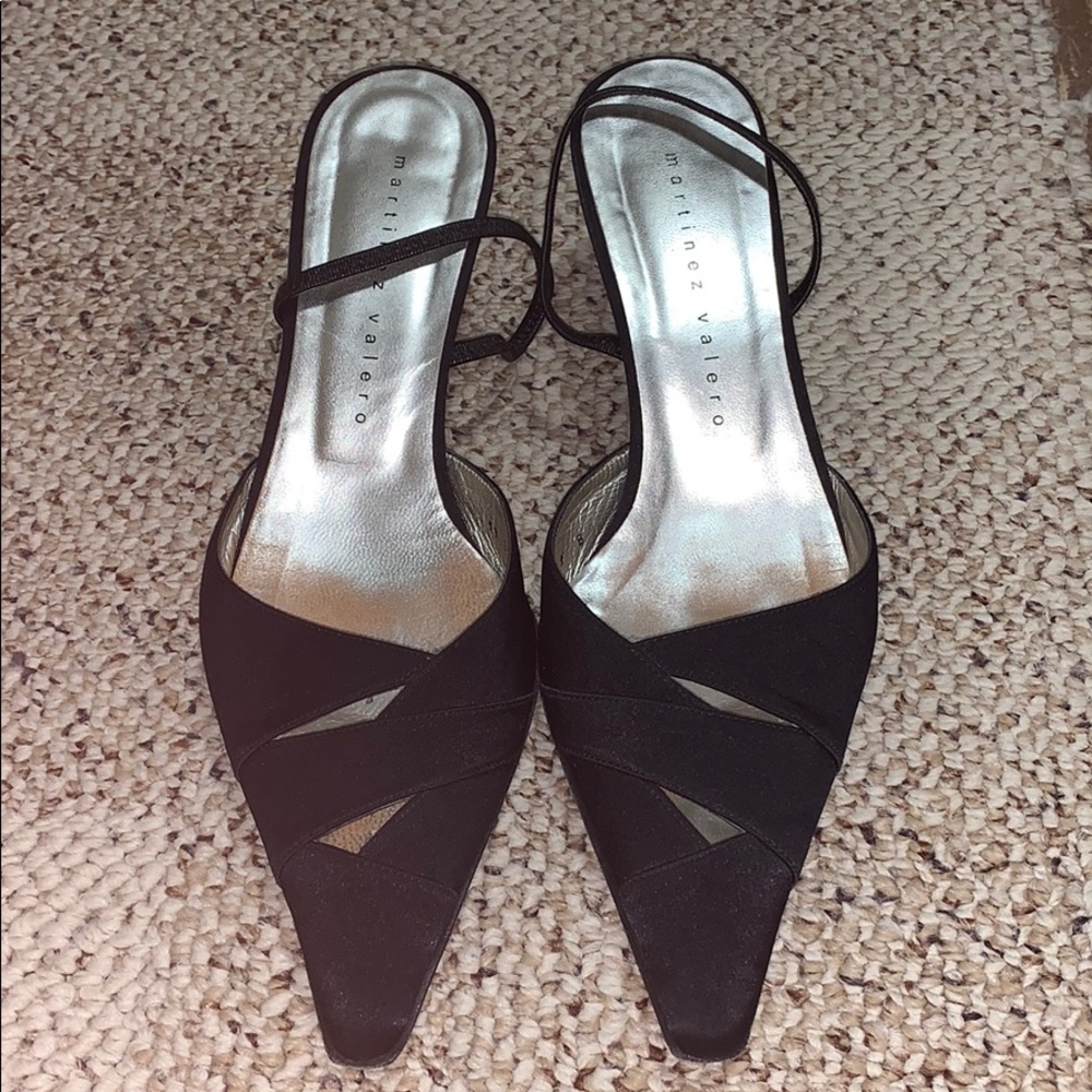Sling back suede heels size 9.5